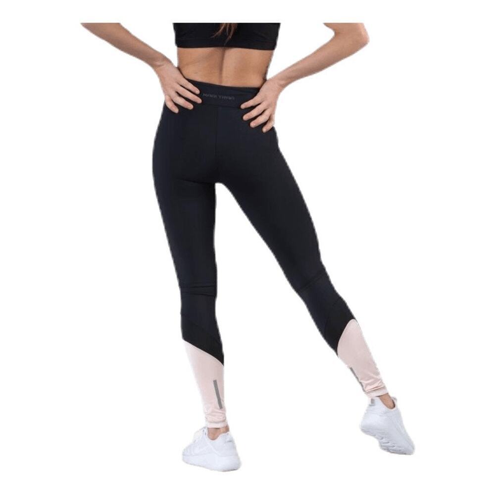 NWT Kari Traa Caroline Tights Black/Pink Size M Activewear Workout